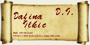 Dafina Ilkić vizit kartica